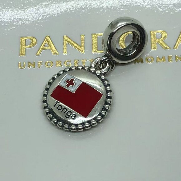 ✨🔥Pandora Flag of Tonga Exclusive Dangle charm - Picture 2 of 3